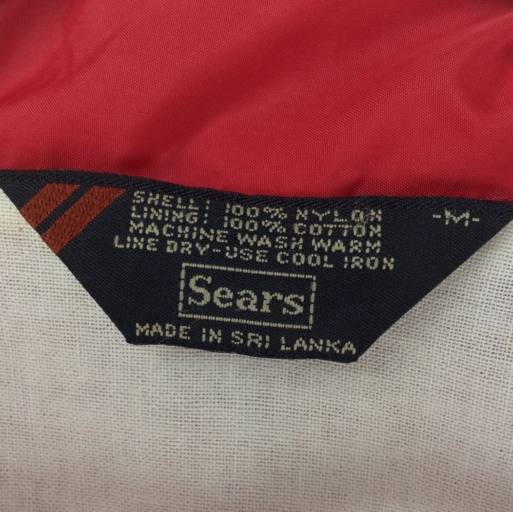 Vintage Red Sears Windbreaker - Picture 4 of 7